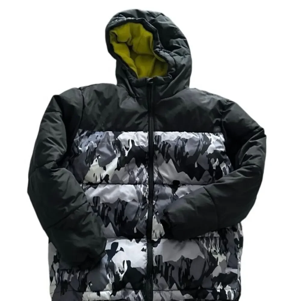 Old Navy Boys' Camo Water-Resistant Hooded Puffer Jacket